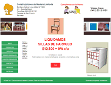 Tablet Screenshot of construccionesdemadera.cl